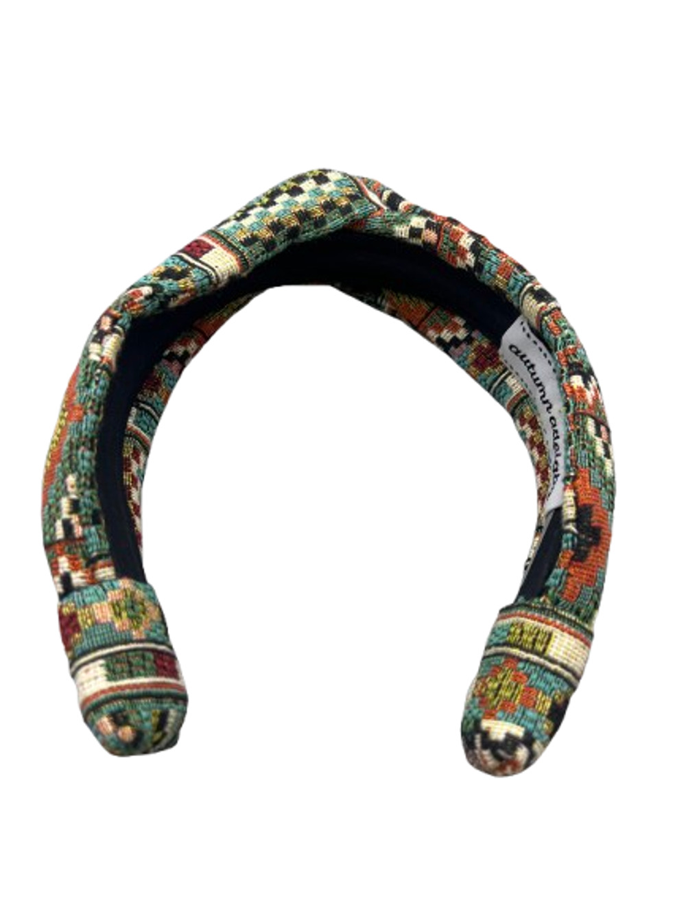 Autumn Adeigbo Womens Multicolor Classic Woven Twist Tribal Headband
